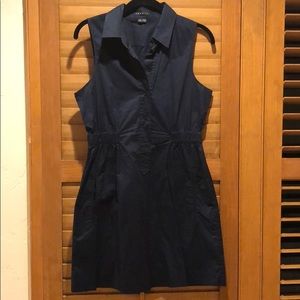 Navy blue Theory dress.